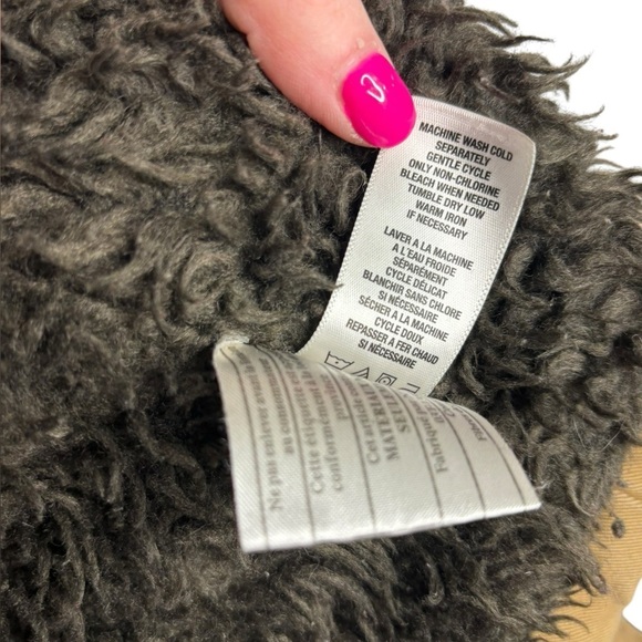 Aeropostale Men’s Chore Barn Utility Coat Full Zip Sherpa Lined Size Large - Picture 5 of 14